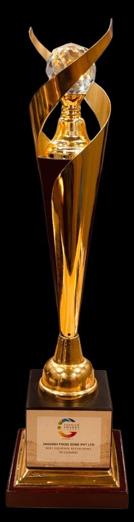 Trophy for Best Highway Restaurant in Gujarat