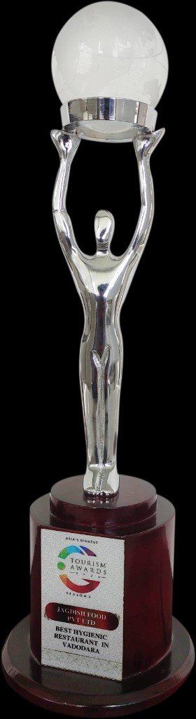 Trophy for Best Hygienic Restaurant in Vadodara